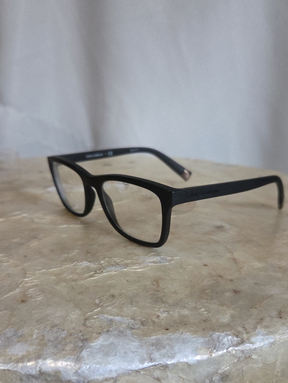Dolce & Gabbana Black Rectangular Women's Glasses